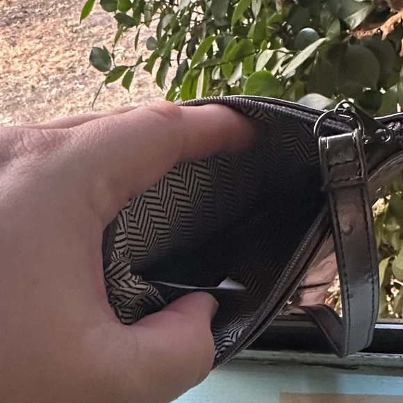 Steve Madden Shimmering Silver Wristlet - Picture 9 of 15